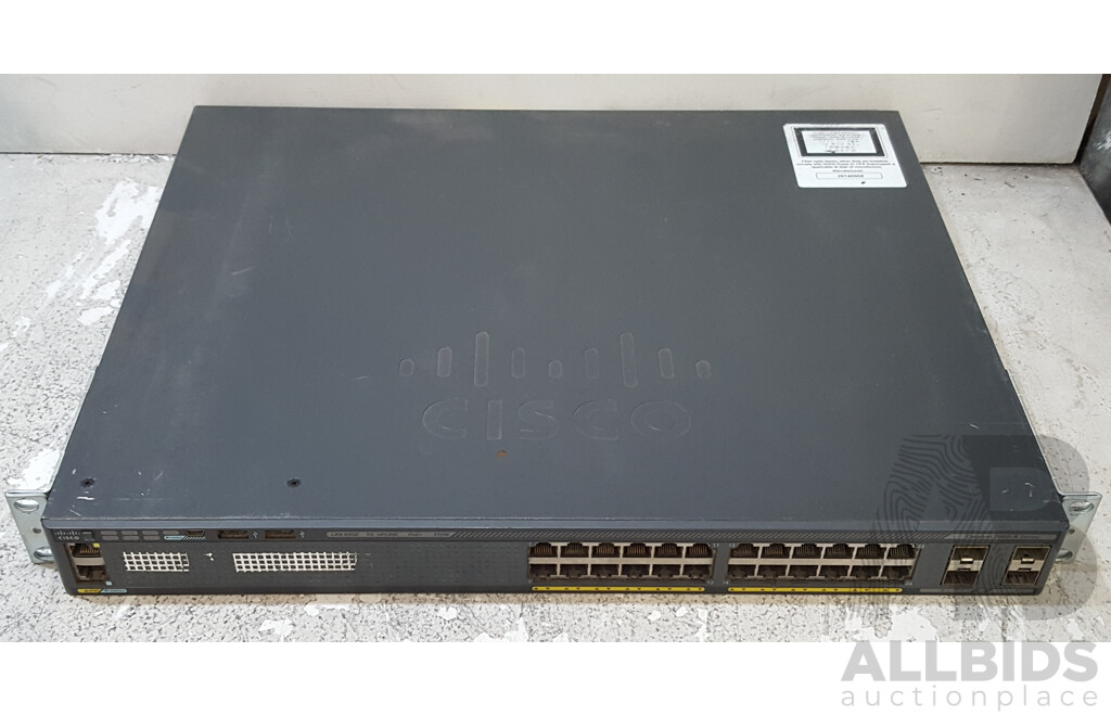 Cisco (WS-C2960X-24PS-L) Catalyst 2960-X Series 24-Port Gigabit PoE+ Switch