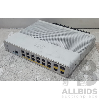 Cisco (WS-C2960C-12PC-L) Catalyst 2960-C Series PoE 12-Port Fast Ethernet Switch
