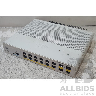 Cisco (WS-C2960C-12PC-L) Catalyst 2960-C Series PoE 12-Port Fast Ethernet Switch