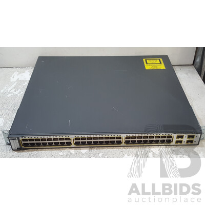 Cisco Catalyst (WS-C3750G-48PS-S) 3750G Series PoE-48 48-Port PoE Gigabit Ethernet Switch
