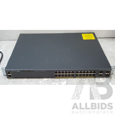 Cisco (WS-C2960X-24PS-L) Catalyst 2960-X Series 24-Port Gigabit PoE+ Switch