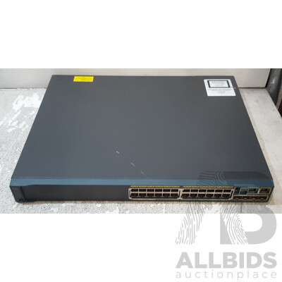Cisco (WS-C2960S-24PS-L) Catalyst 2960-S Series PoE+ 24-Port Gigabit Ethernet Switch
