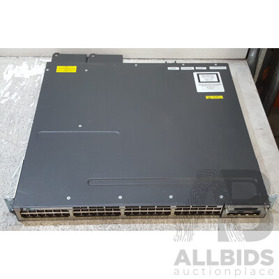 Cisco Catalyst (WS-C3750X-48PF-S) 3750-X Series PoE+ 48-Port Stackable Gigabit Ethernet Switch