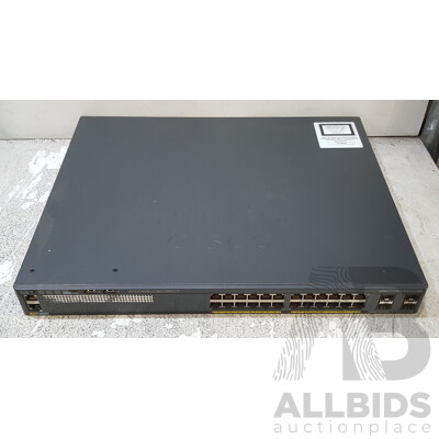 Cisco (WS-C2960X-24PS-L) Catalyst 2960-X Series 24-Port Gigabit PoE+ Switch