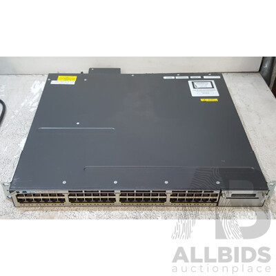 Cisco Catalyst (WS-C3750X-48PF-S) 3750-X Series PoE+ 48-Port Stackable Gigabit Ethernet Switch