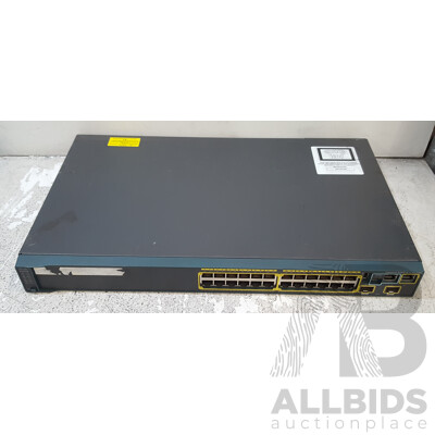 Cisco (WS-C2960S-24TD-L) Catalyst 2960-S Series 10G 24-Port Gigabit Ethernet Switch