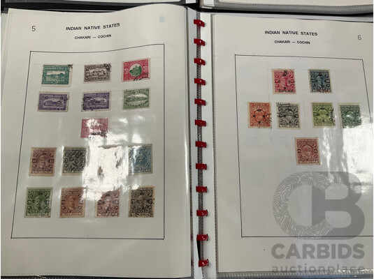 Two Albums of Vintage Stamps Including Transvaal, Togo, Tunesia, Turkey, India, Indonesia, Italy, Japan, Jamaica, Ivory Coast, Irish Fee State, Luxembourg, Liberia, Kedah, Kenya