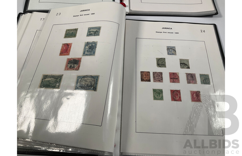 Two Albums of Vintage Stamps Including Transvaal, Togo, Tunesia, Turkey, India, Indonesia, Italy, Japan, Jamaica, Ivory Coast, Irish Fee State, Luxembourg, Liberia, Kedah, Kenya