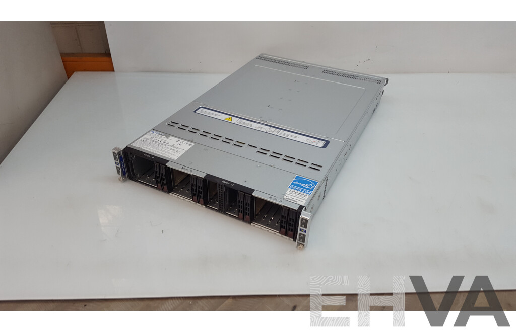 Nutanix (NXS2U4NS24G600) 4-Slot Multi-Node w/ 4 x Supermicro (X11DPT-B-G6-NI22) Dual Intel Xeon GOLD (6126) 2.60GHz-3.70GHz 12-Core CPU 384GB DDR4 Nodes