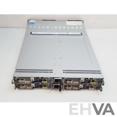 Nutanix (NXS2U4NS24G600) 4-Slot Multi-Node w/ 4 x Supermicro (X11DPT-B-G6-NI22) Dual Intel Xeon GOLD (6126) 2.60GHz-3.70GHz 12-Core CPU 384GB DDR4 Nodes