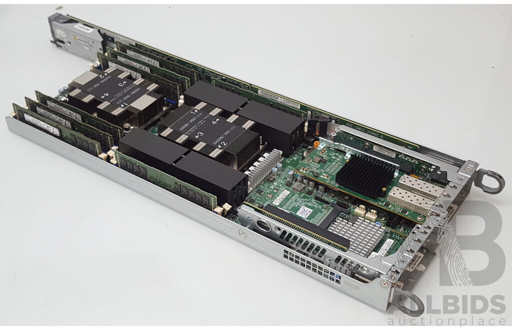 Nutanix (NXS2U4NS24G600) 4-Slot Multi-Node w/ 4 x Supermicro (X11DPT-B-G6-NI22) Dual Intel Xeon GOLD (6126) 2.60GHz-3.70GHz 12-Core CPU 384GB DDR4 Nodes