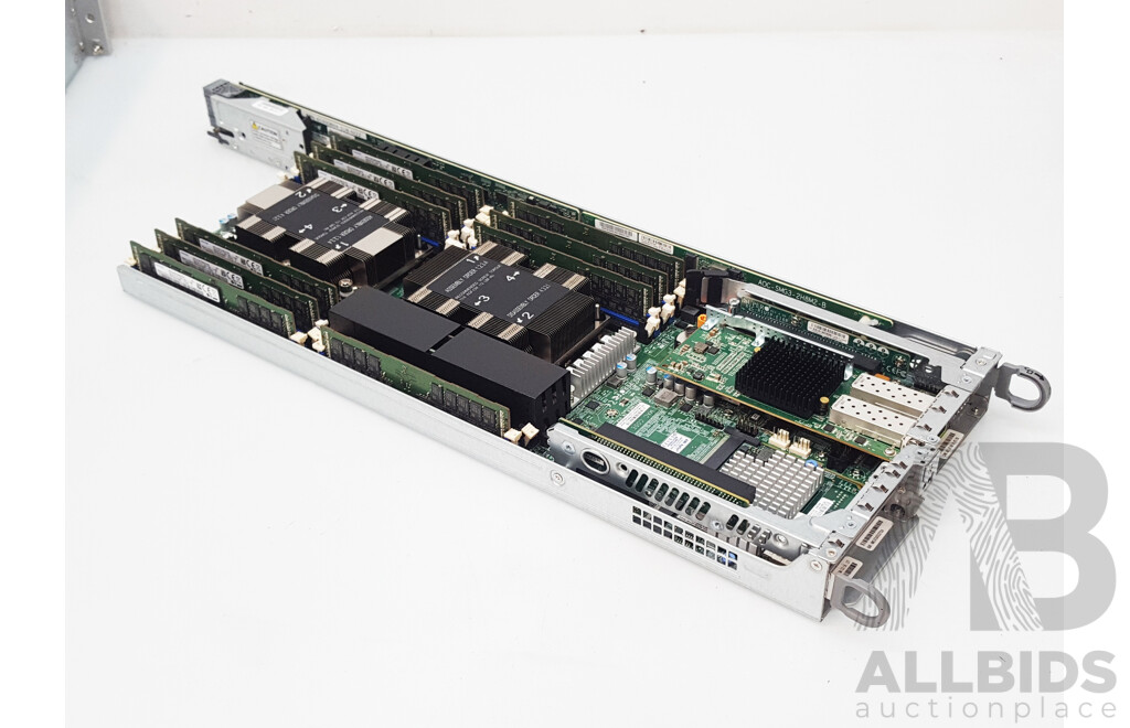 Nutanix (NXS2U4NS24G600) 4-Slot Multi-Node w/ 4 x Supermicro (X11DPT-B-G6-NI22) Dual Intel Xeon GOLD (6126) 2.60GHz-3.70GHz 12-Core CPU 384GB DDR4 Nodes