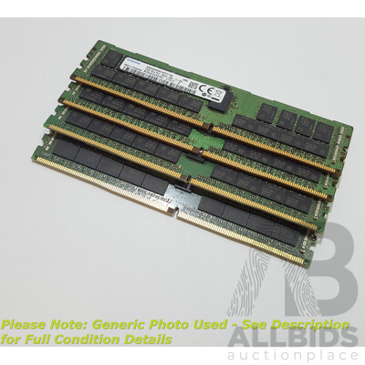Samsung 32GB ECC DDR4 2666V RDIMM RAM - Lot of Four