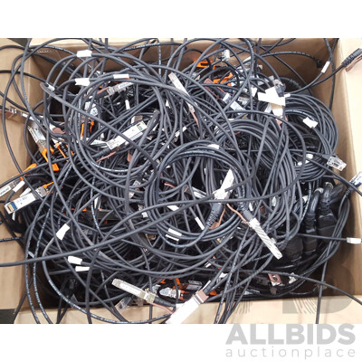 Bulk Lot of Rack Rails and Cables