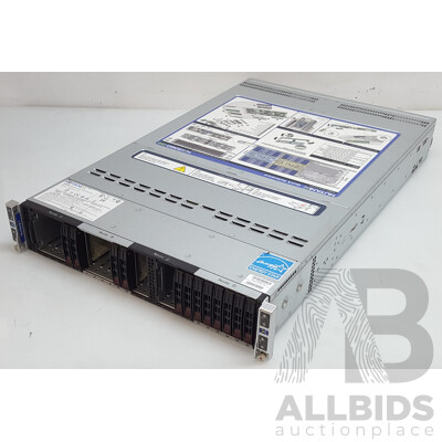 Nutanix (NXS2U4NS24G600) 4-Slot Multi-Node w/ 3 x Supermicro (X11DPT-B-G6-NI22) Dual Intel Xeon GOLD (6126) 2.60GHz-3.70GHz 12-Core CPU 384GB DDR4 Nodes
