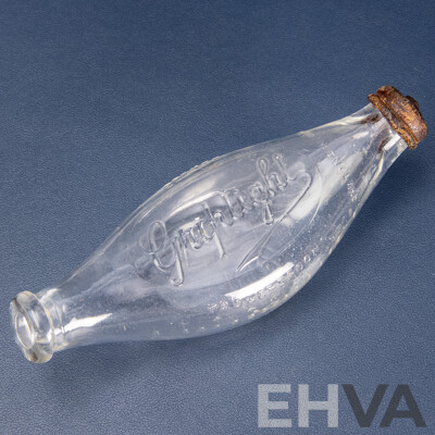 Wonderful and Unique Antique Griptight Glass Baby Bottle - Length Across Approx 19 cm (c1890-1920s)