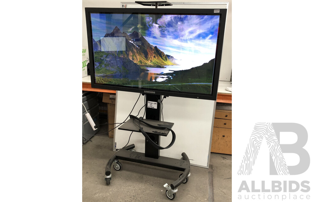 Samsung (P50HP-2) 50-Inch Plasma Display w/ Mobile Trolley Mount