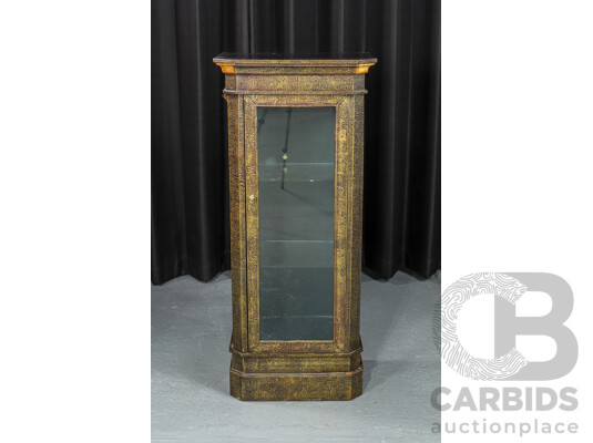 Reproduction Three Tier Timber Display Cabinet