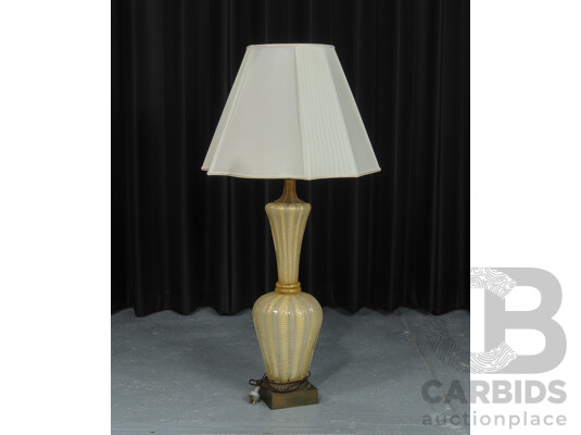 Large Italian Murano Art Glass Lamp