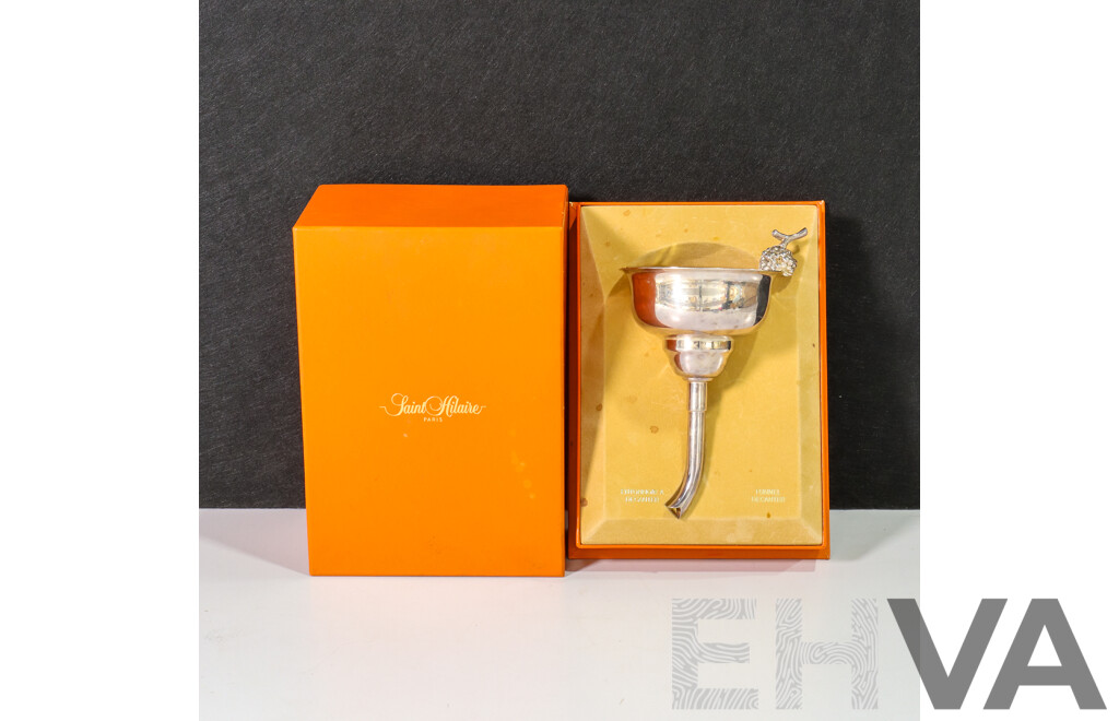 Saint Hilaire Paris Silver-plated Funnel Decanter with Box