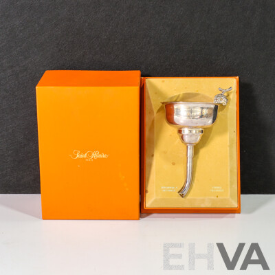 Saint Hilaire Paris Silver-plated Funnel Decanter with Box