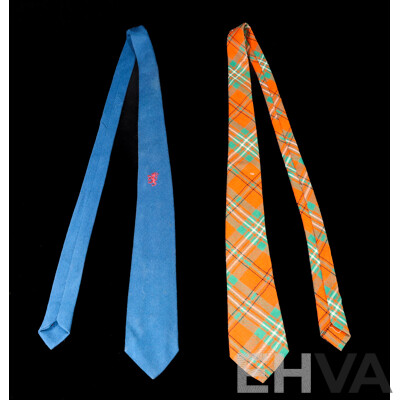 2 Pure-Wool Scottish-Tartan Ties Made in Scotland