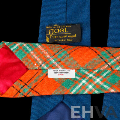 2 Pure-Wool Scottish-Tartan Ties Made in Scotland