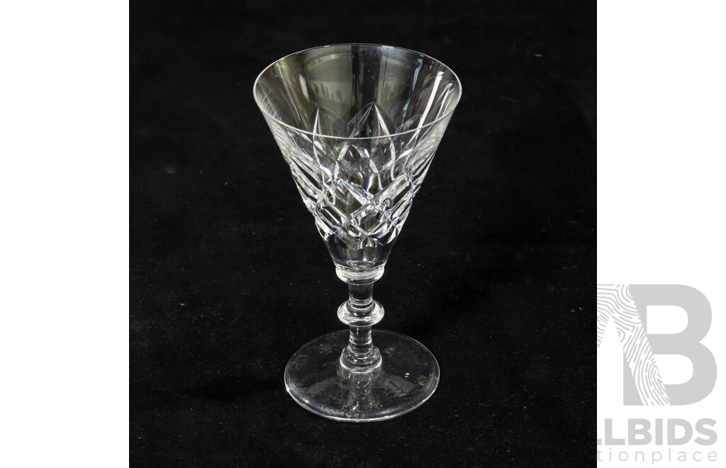 Collection of Crystal Ware Including Jug and Five Crystal Adare Cut Glasses