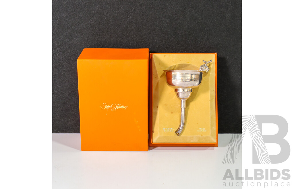 Saint Hilaire Paris Silver-plated Funnel Decanter with Box