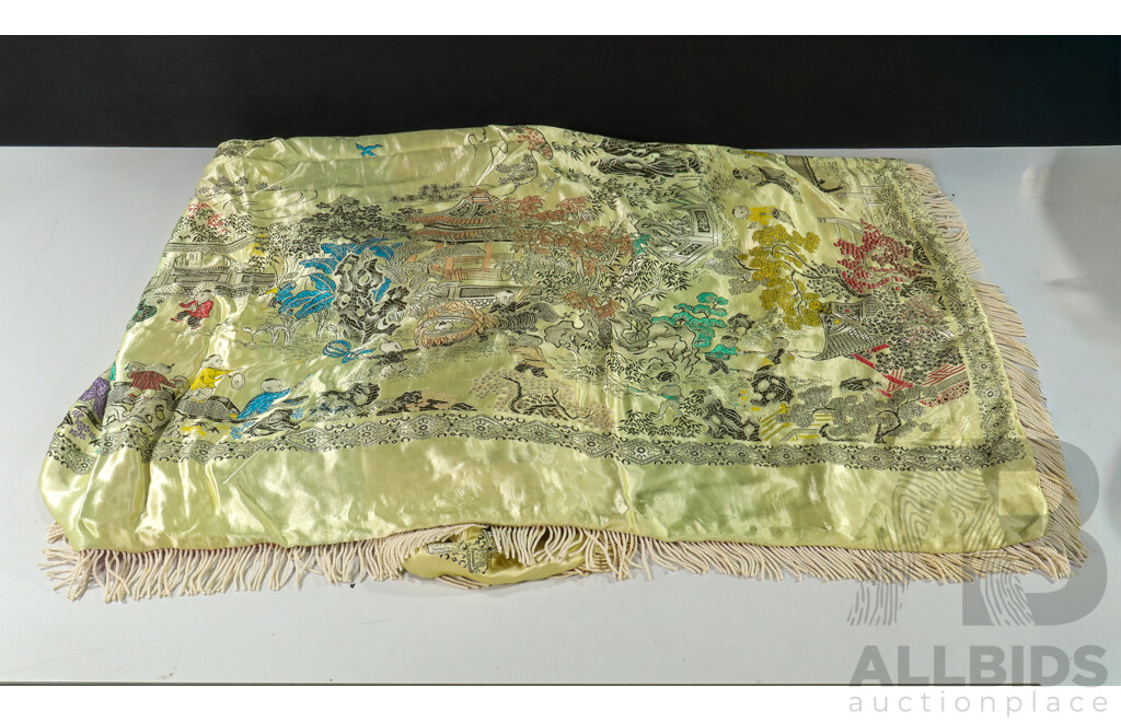 Collection of Linen Include Chinese Blanket, Tablecloths and More