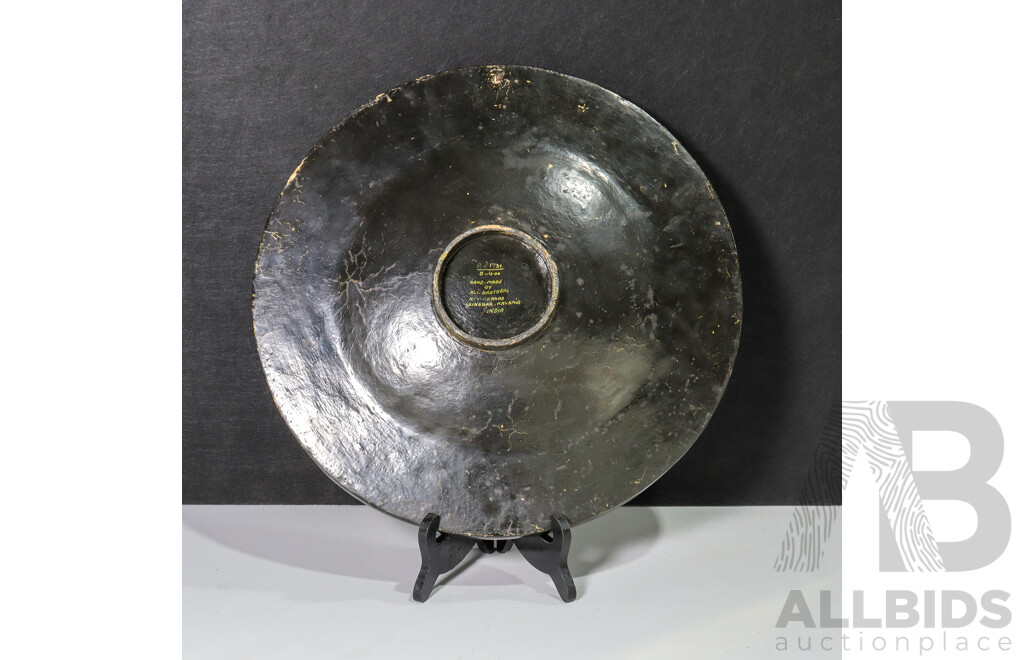 Hand Made Timber Wall Plate by Ali Bothers Kashmir India with Floral Design