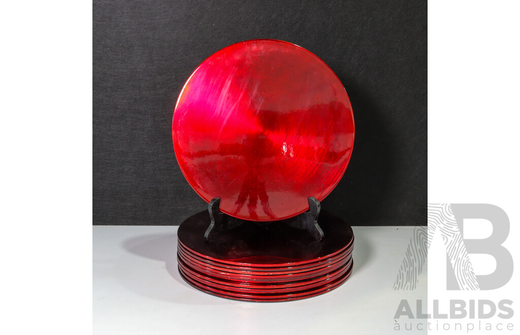 Set of 12 Red Placemats