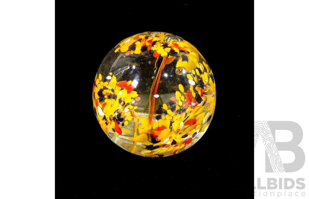 Collection of Six Glass Paper Weights