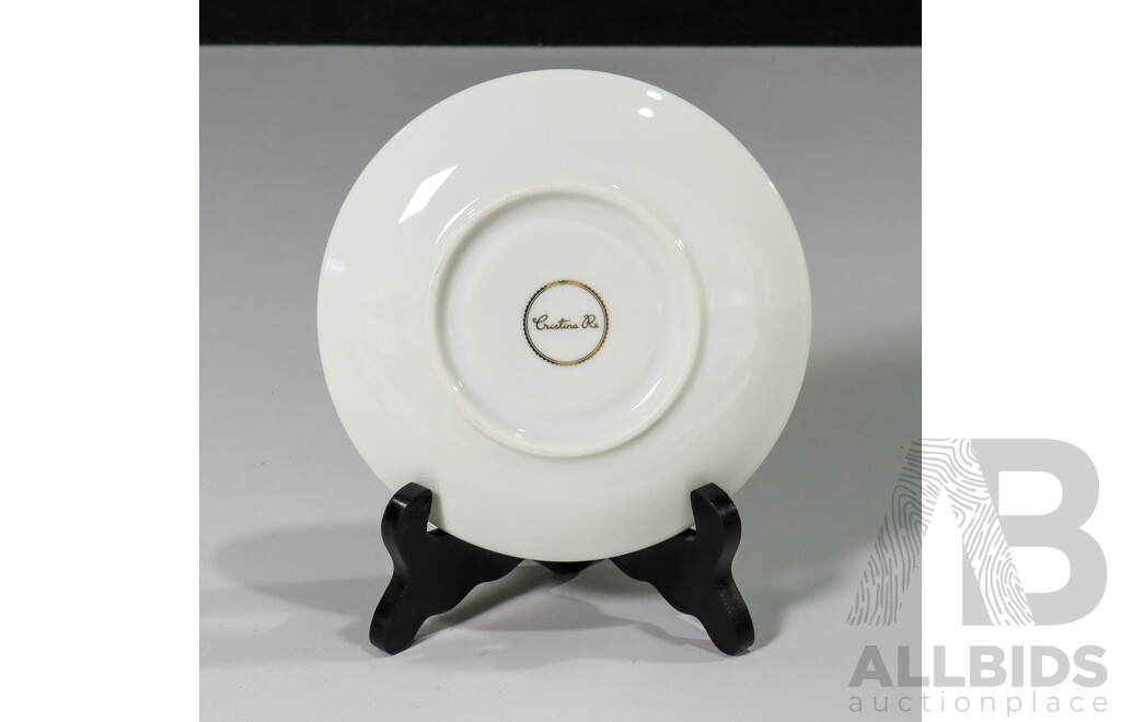 Pair of Cristina Re High Tea Collection Tea Cup & Saucer