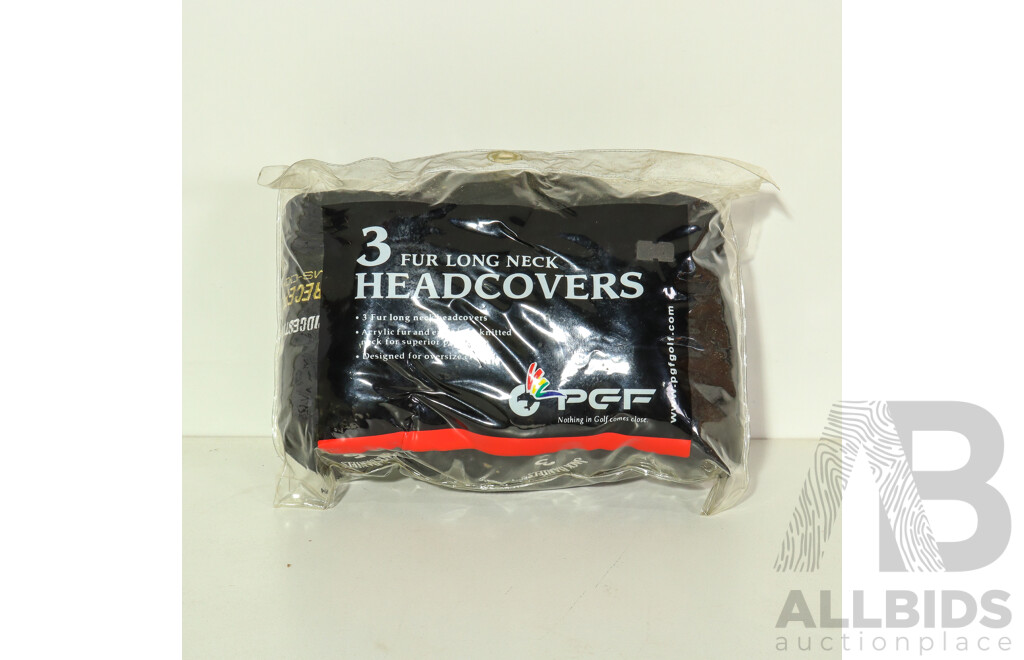 3 Bridgestone Precept MS-00 Golf Covers with Jack Daniels Logo