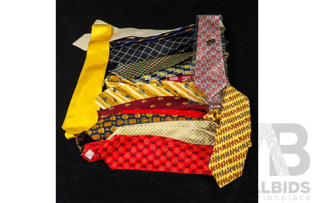 15 Various Men's Silk Ties