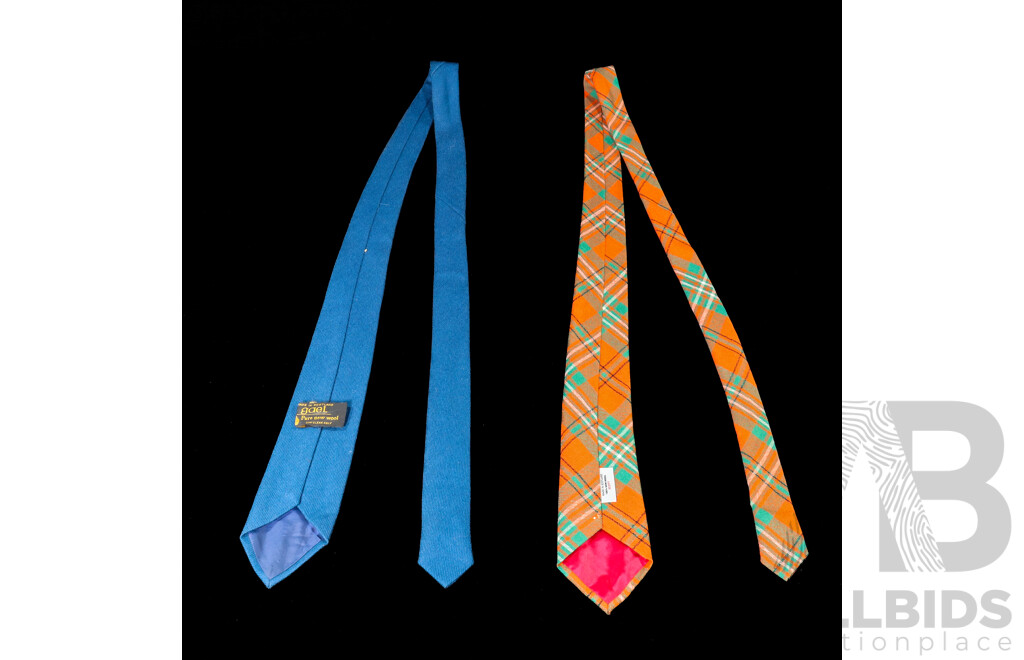 2 Pure-Wool Scottish-Tartan Ties Made in Scotland