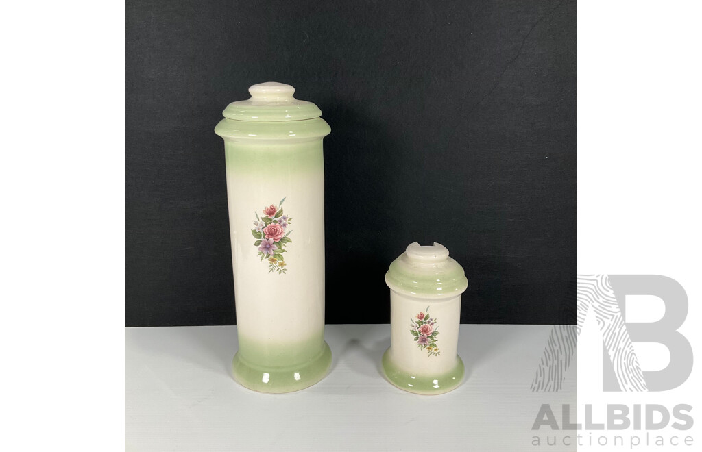 Ceramic Toilet Roll and Brush Holders