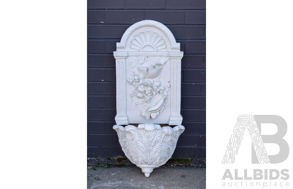 Timber Painted Wall Hanging with Wall Vase