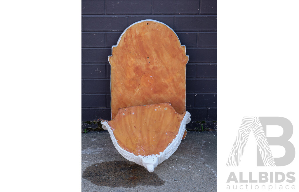 Timber Painted Wall Hanging with Wall Vase