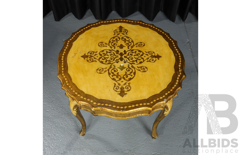 Vintage Italian Florentine Style Occasional Table