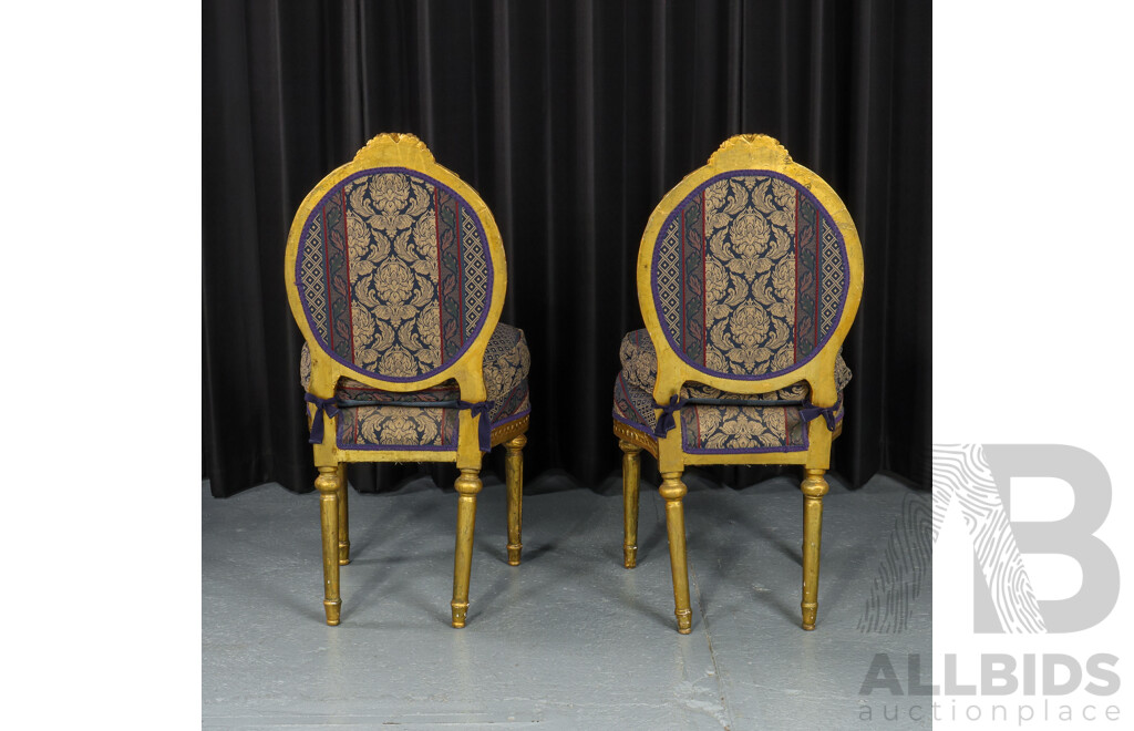 Pair of French Style Lounge Chairs