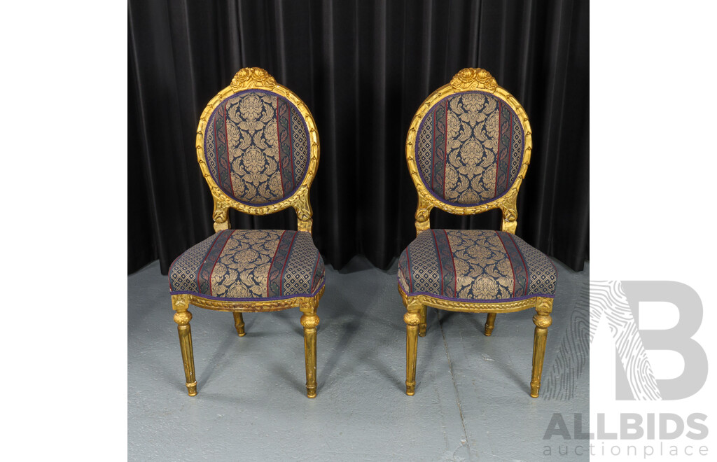 Pair of French Style Lounge Chairs