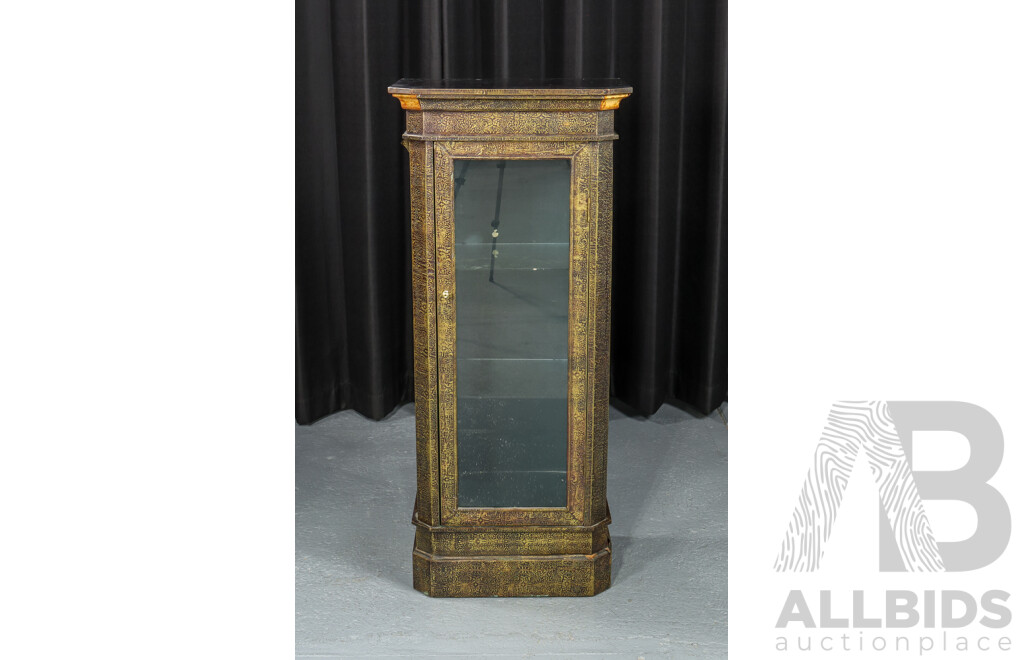 Reproduction Three Tier Timber Display Cabinet