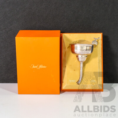 Saint Hilaire Paris Silver-plated Funnel Decanter with Box