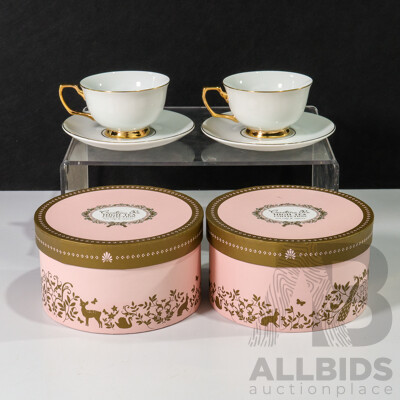 Pair of Cristina Re High Tea Collection Tea Cup & Saucer