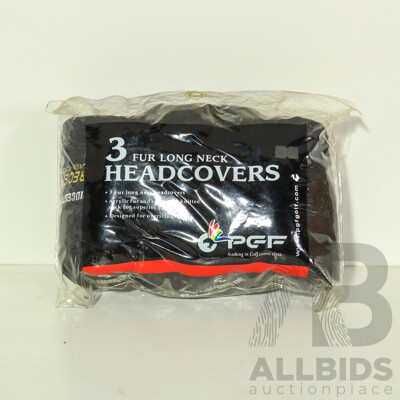 3 Bridgestone Precept MS-00 Golf Covers with Jack Daniels Logo