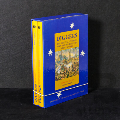 Set of 2 Diggers Books by George Odgers From 1860 to 1994
