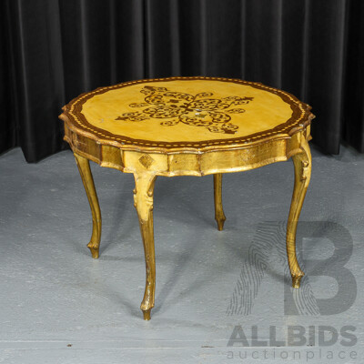 Vintage Italian Florentine Style Occasional Table