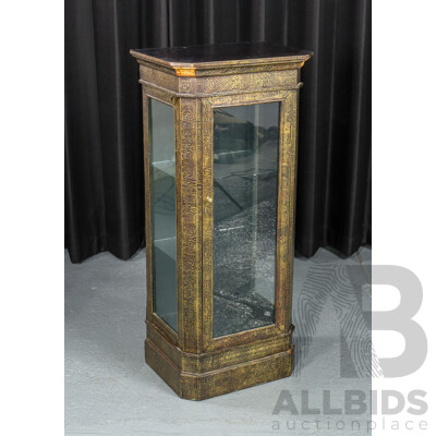 Reproduction Three Tier Timber Display Cabinet